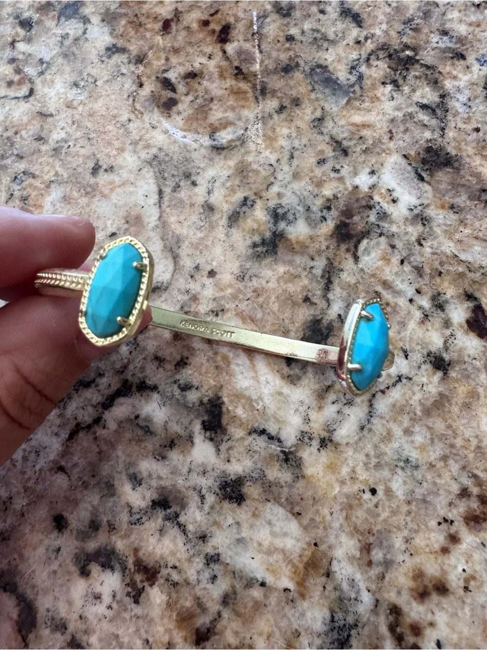 Kendra Scott Gold Tone Slim Cuff Bracelet